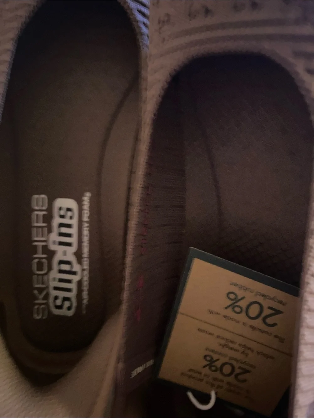 SkechersKnit Slip-On Loafers in Brown Taupe